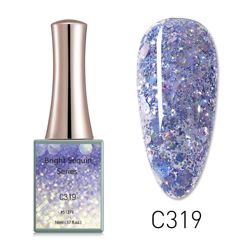 BELLE GAGA™ CANNI Soak Off LED UV Gel Nail Polish - 16ml Salon Quality DIY Manicure Kit for Home & Professional Use (Color C319) - Perfect for Nail Art, French Tips, and Special Occasion Manicures