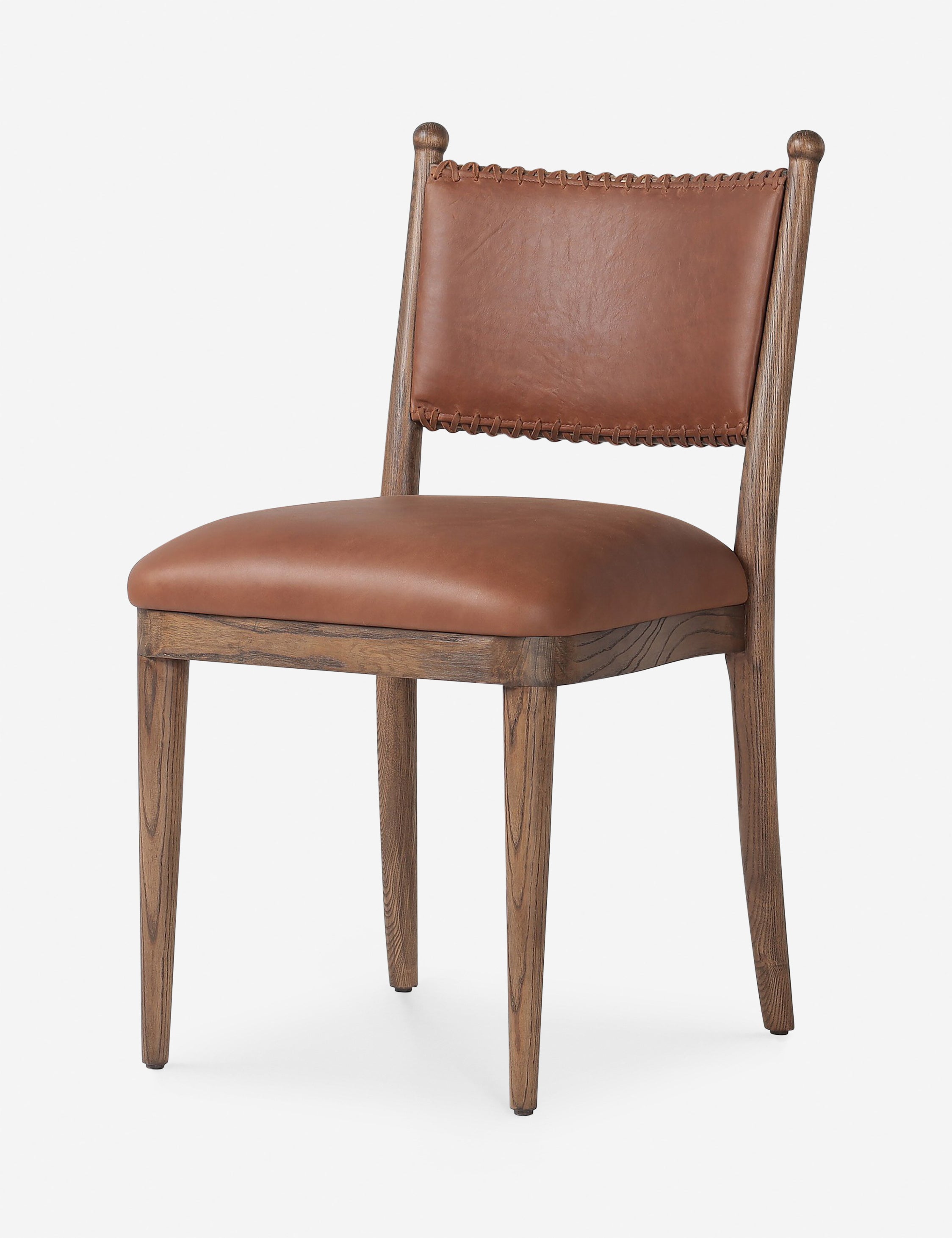Bella Dining Chair by Amber Lewis x Four Hands - Modern Farmhouse Style Wooden Chair for Kitchen, Dining Room & Home Decor
