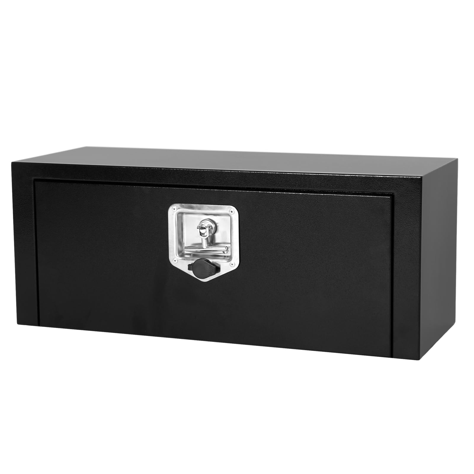 Heavy Duty Black Steel Underbody Truck Tool Box with T-Handle Lock - 27