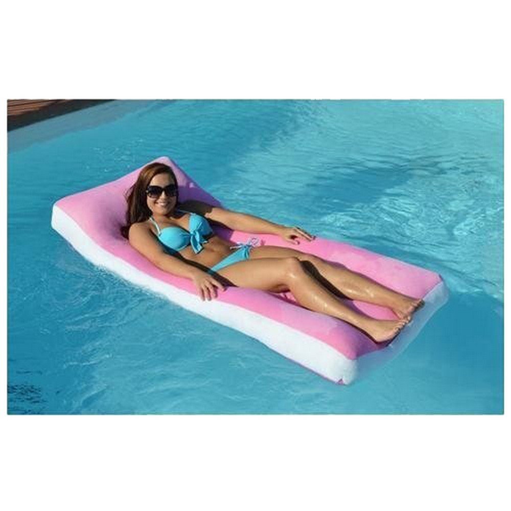 **Main Access 305909 Aqua Cloud Pink Inflatable Pool Float Mattress - Large Comfortable Lounge Raft for Pool, Beach, Lake Relaxation**