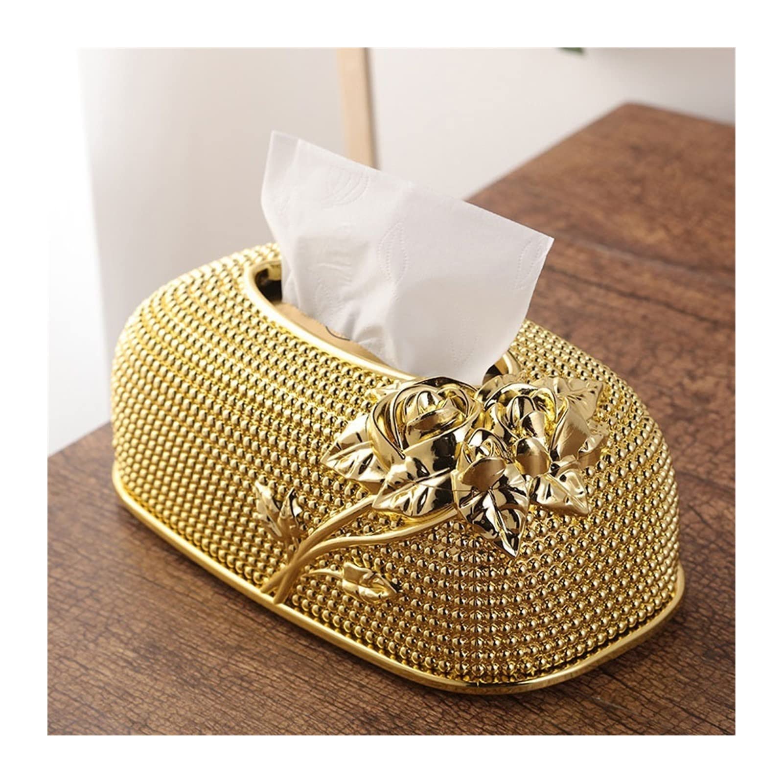 UNNS Acrylic Tissue Box Holder - Creative Desktop Pumping Paper Dispenser for Restaurant, Hotel, Home & Kitchen Use - Stylish Yellow Design - Perfect for Dining Tables, Countertops and Office Desks
