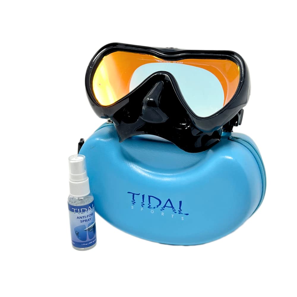 Premium Anti-Fog Scuba Diving Mask - Wide Angle Tempered Glass Single Lens for Clear Underwater Vision - Perfect for Scuba Diving, Snorkeling, Free Diving & Swimming - Ideal for Ocean Adventures, Pool Training & Water Sports Enthusiasts