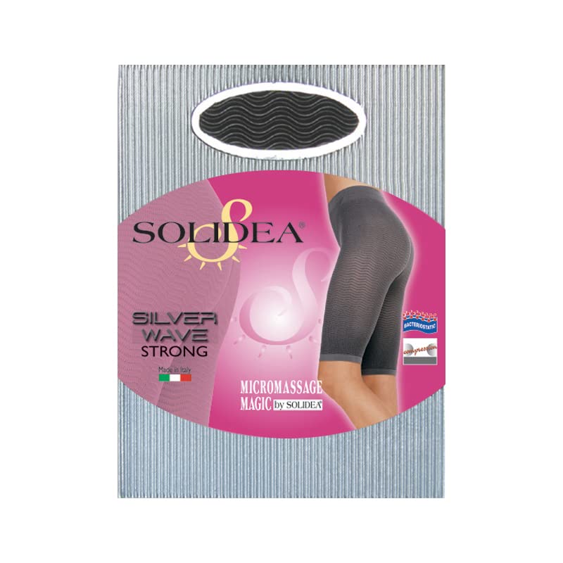 Solidea Medical 0357A5 Active Compression Socks for Men & Women - Medium & Large Size, Black - Ideal for Running, Travel & Varicose Vein Relief