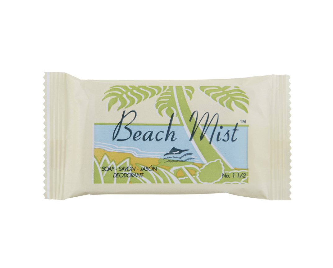 Natural Face and Body Soap Bar - Beach Mist Scented (Pack of 500) - Gentle Cleansing for Skin & Hair | Perfect for Hotels, Spas, and Beach Resorts