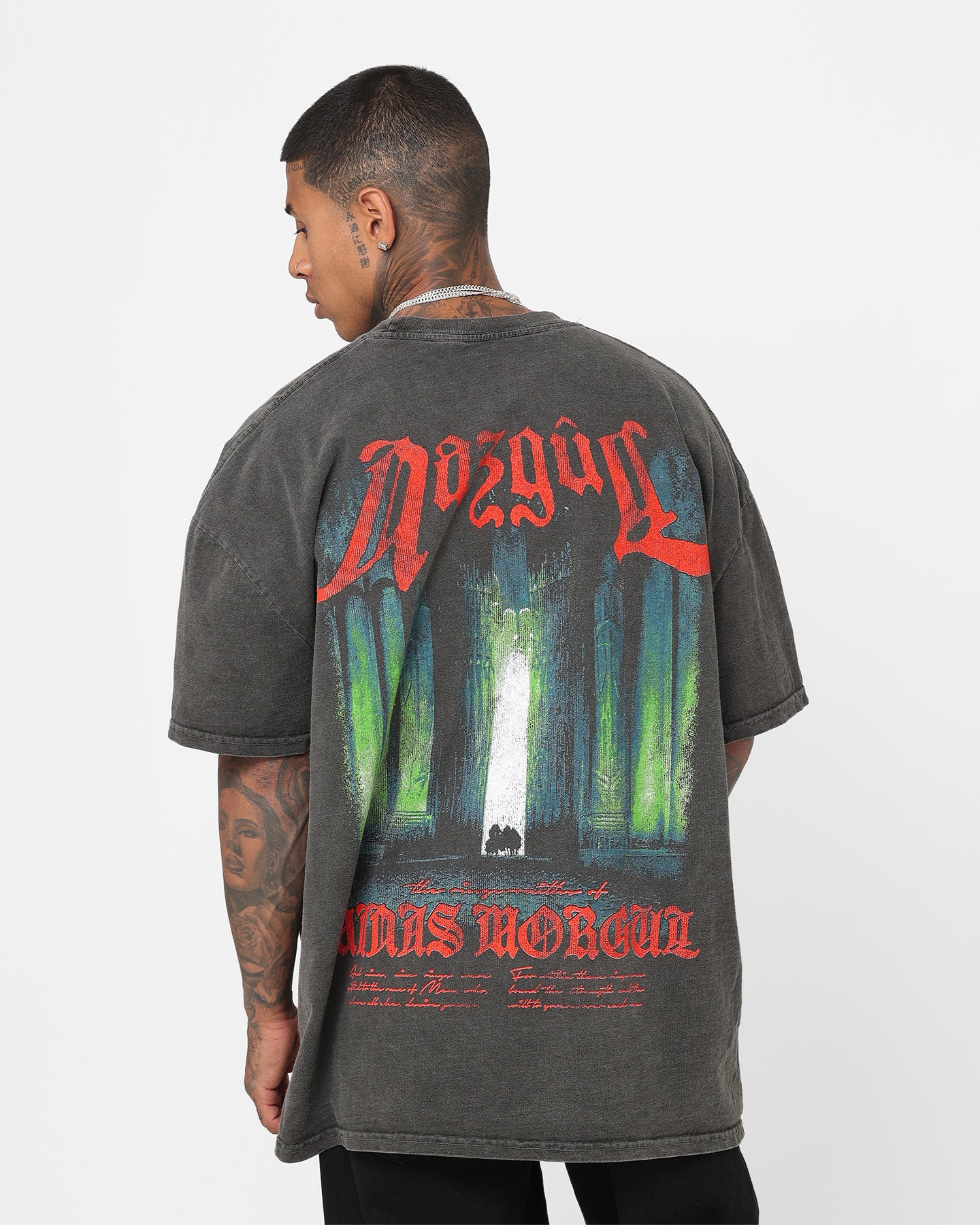 Vintage Lord of the Rings Nazgul Heavyweight T-Shirt - Black Washed Cotton Tee | American Thrift Style | Perfect for Cosplay, Movie Nights & Fantasy Fans
