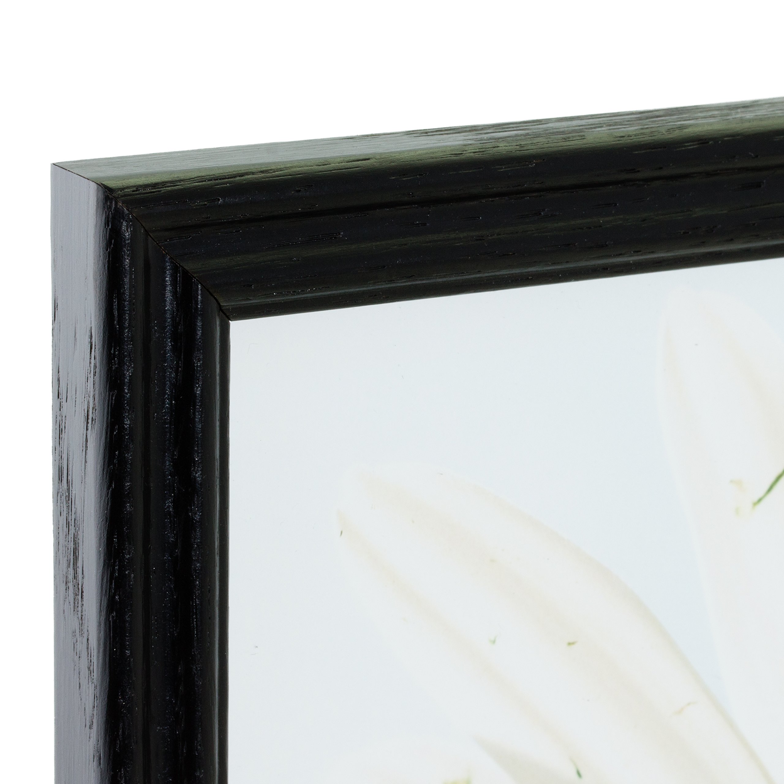 Craig Frames 22x28 Black Wood Grain Picture Frame - 0.75