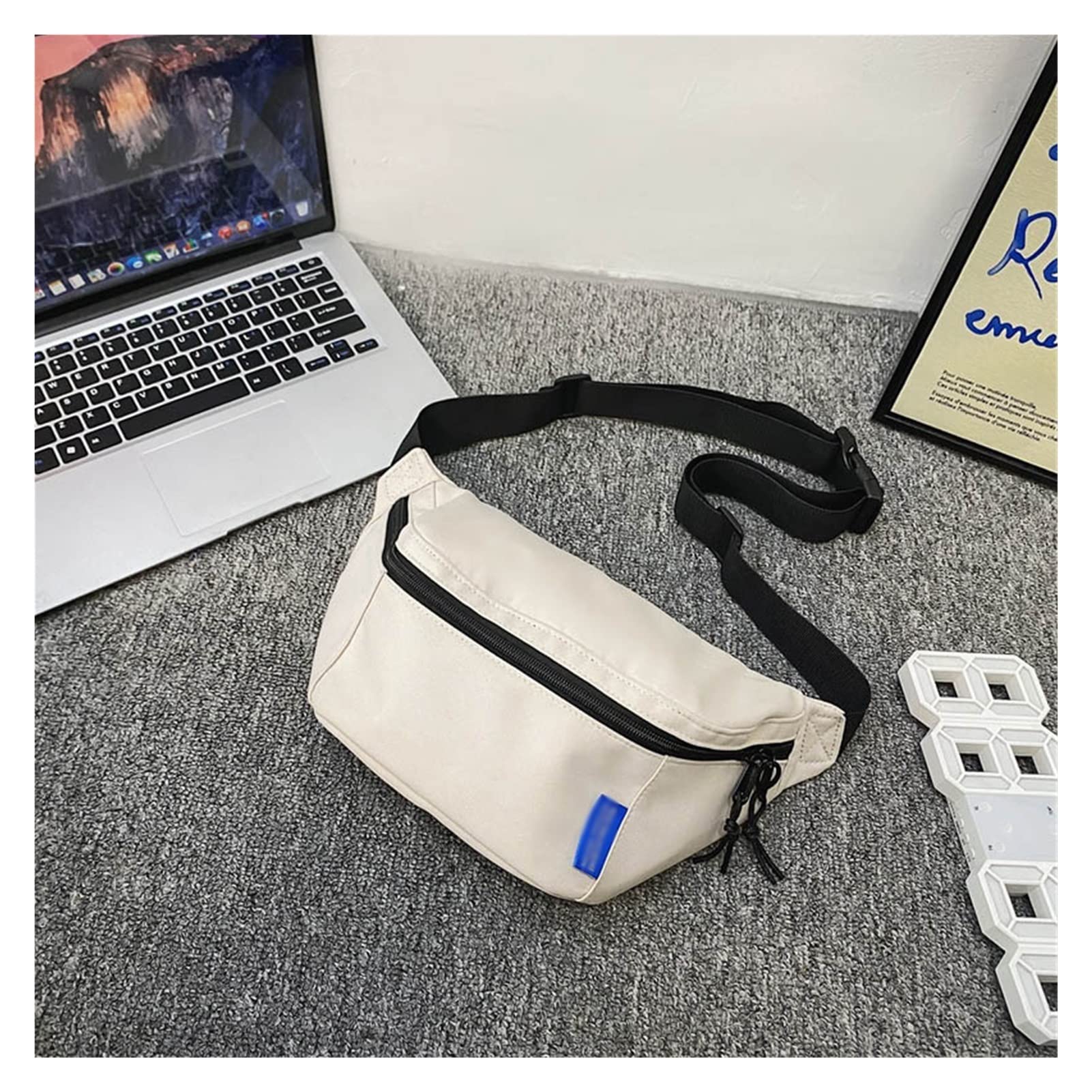 Unisex Waist Bag - Nylon Chest Pack & Shoulder Bag for Men & Women - Adjustable Belt Bag Purse (One Size) - Perfect for Travel, Hiking, Running & Everyday Use