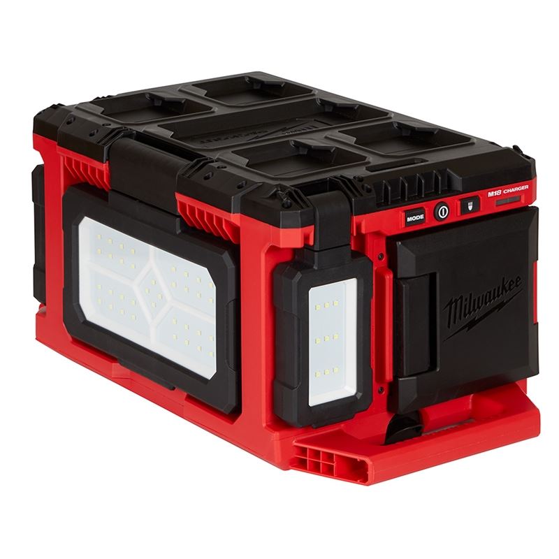 M18 18V Lithium-Ion Cordless PACKOUT Light & Charger (Tool Only) - Ideal for Construction Sites, Workshops, and DIY Projects