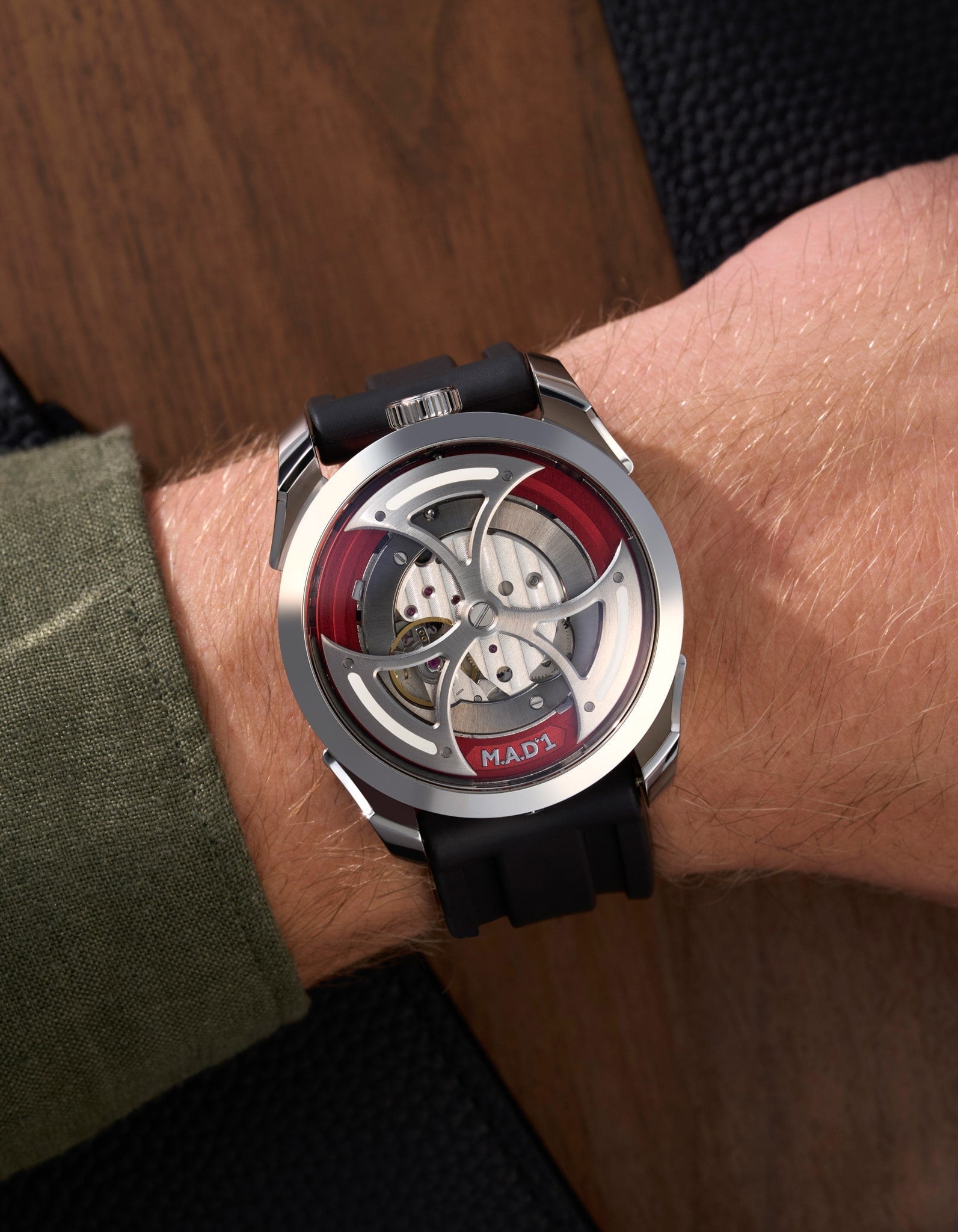 Premium Rubber Watch Strap for MB&F M.A.D.1 Red Edition - Durable, Comfortable Replacement Band for Luxury Watches | Perfect for Daily Wear, Sports & Special Occasions