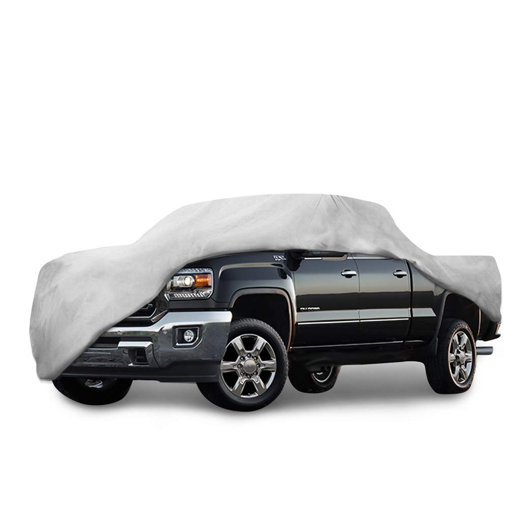 Motor Trend Custom Fit Truck Cover for GMC Sierra 2013-2018 | Heavy Duty Waterproof All Weather Car Cover | UV, Rain, Snow & Dust Protection | Indoor & Outdoor Use | Winter Storage & Vehicle Protection