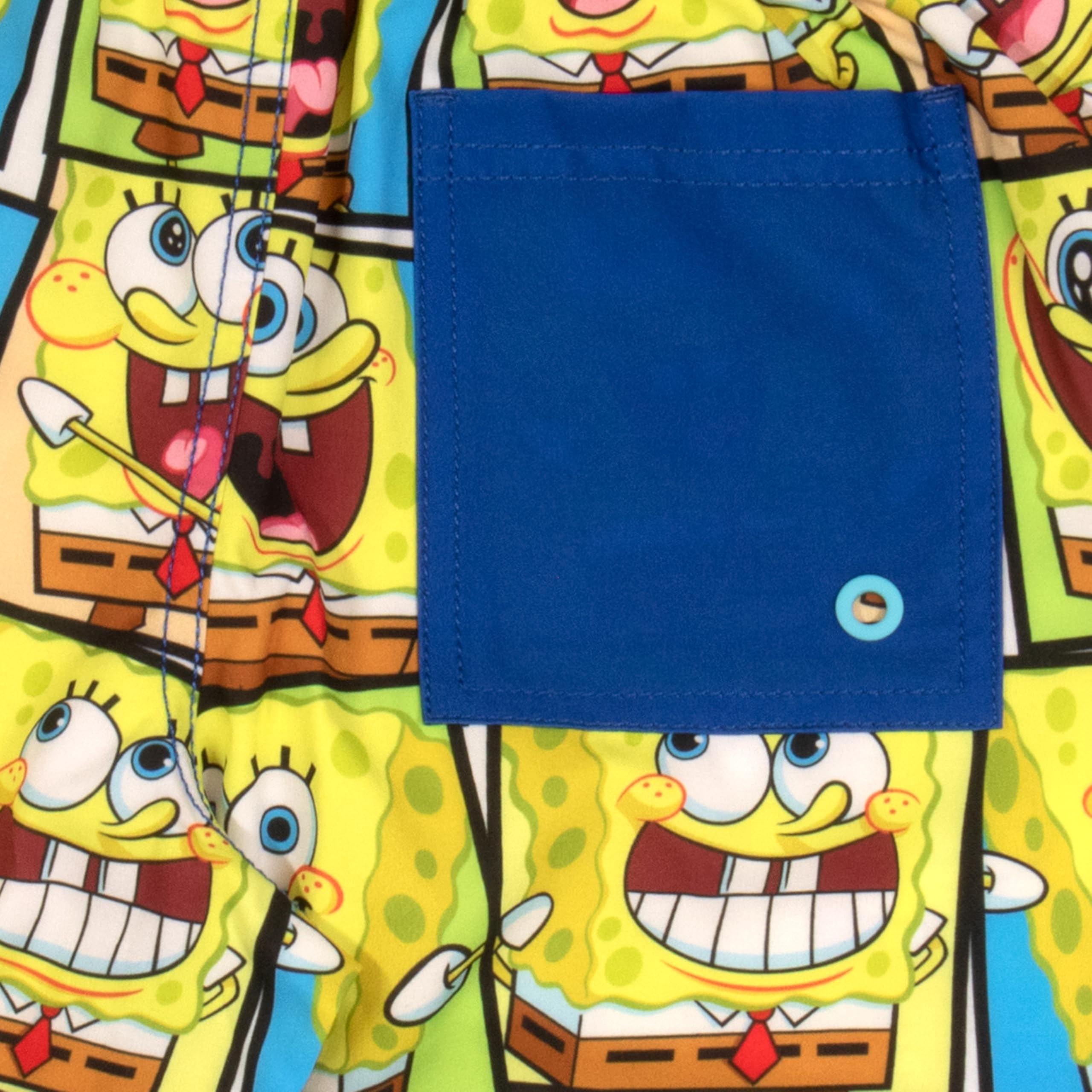 Nickelodeon SpongeBob SquarePants Boys' Swim Shorts - Quick-Dry Kids Swimwear with Fun Cartoon Design - Perfect for Beach, Pool & Summer Water Activities
