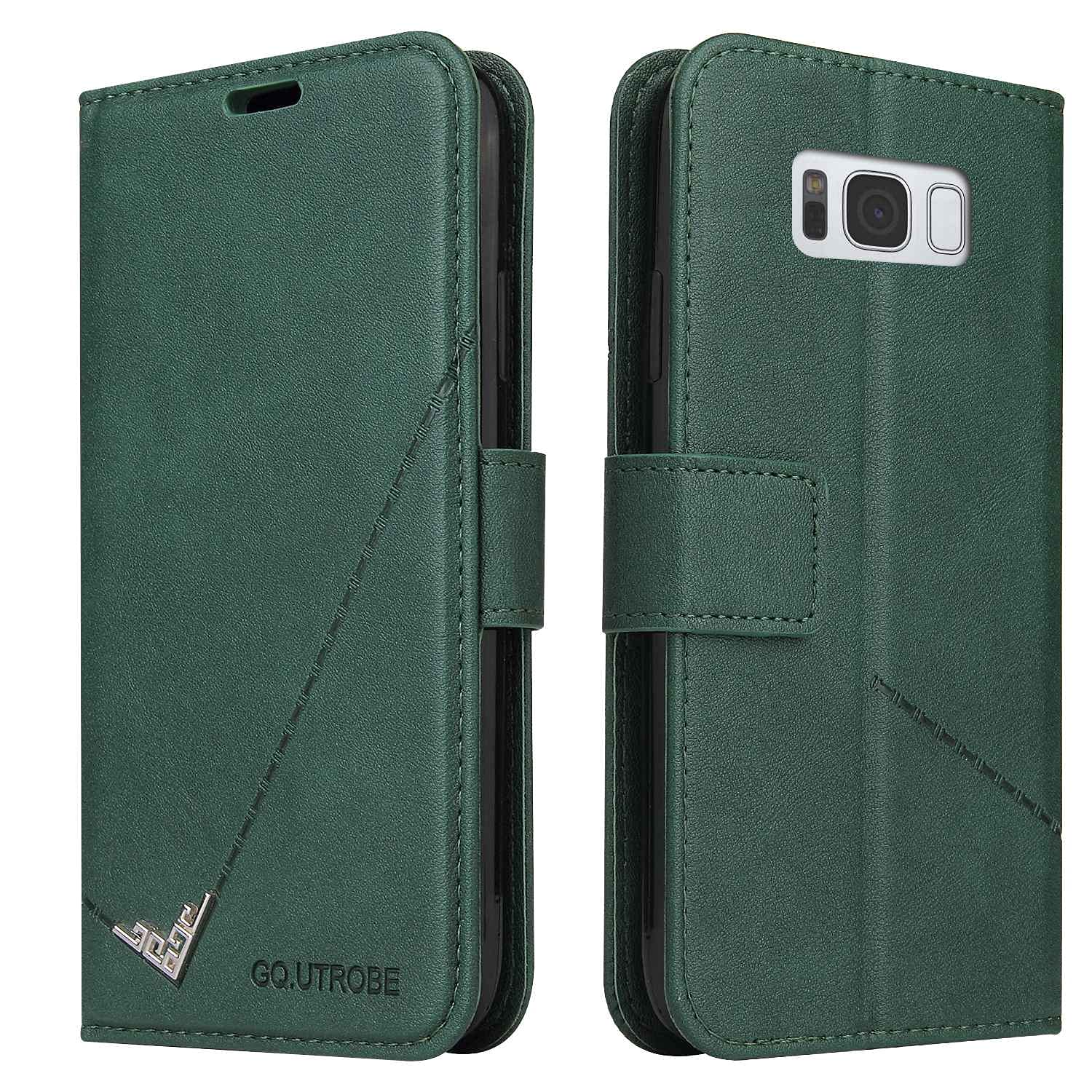 Premium PU Leather Magnetic Wallet Case for Samsung Galaxy S8+ (6.2