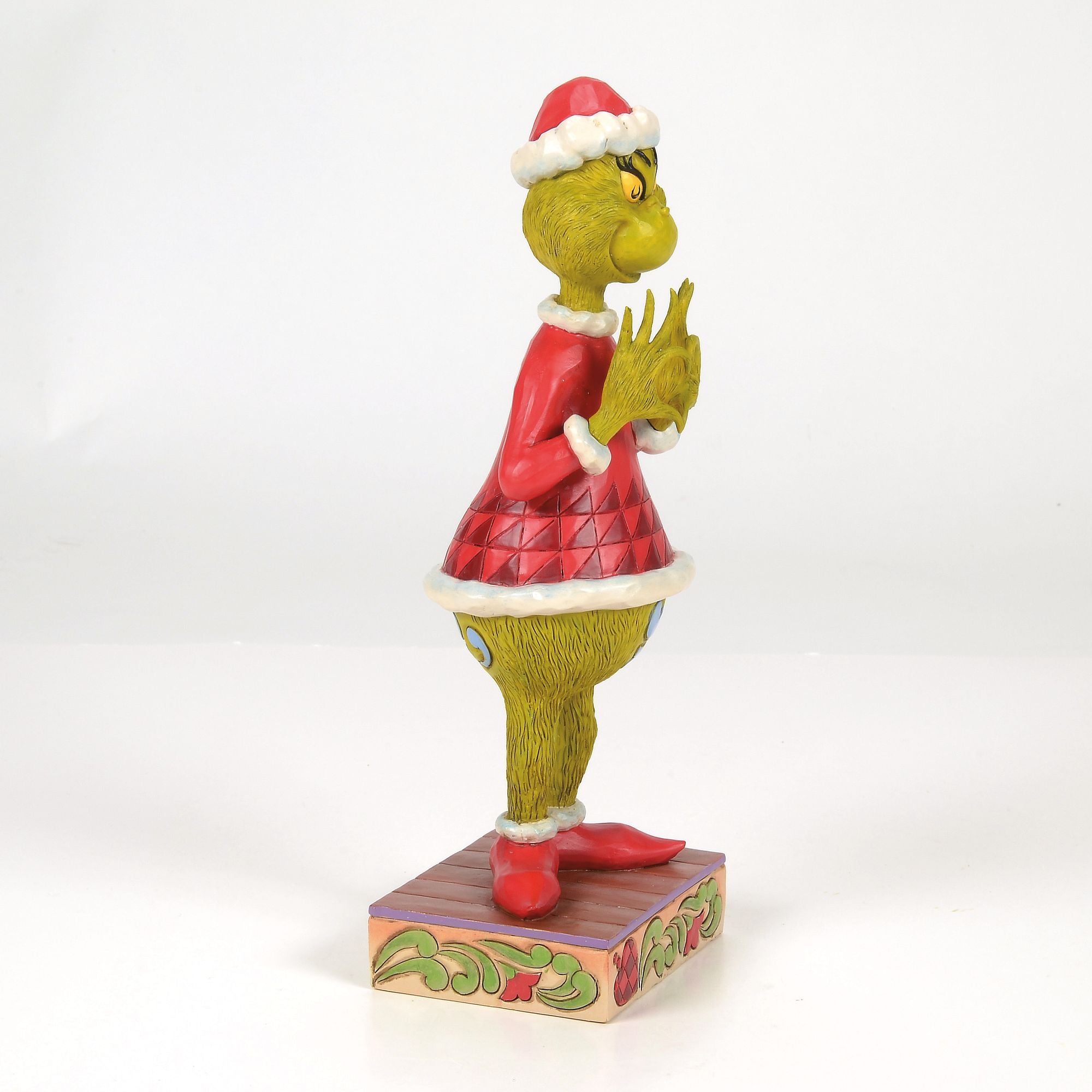 Grinch with Heart Hands Figurine - Christmas Decor, Holiday Gift, Home & Office Decoration - Perfect for Xmas Tree, Mantel, and Party Decorations