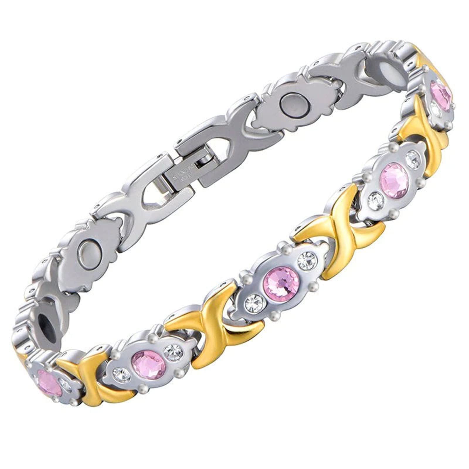 Magnetic Lymph Detox Bracelet for Couples - Matching Healing Jewelry with Detox Benefits - Multicolor for Wellness & Romantic Gifts