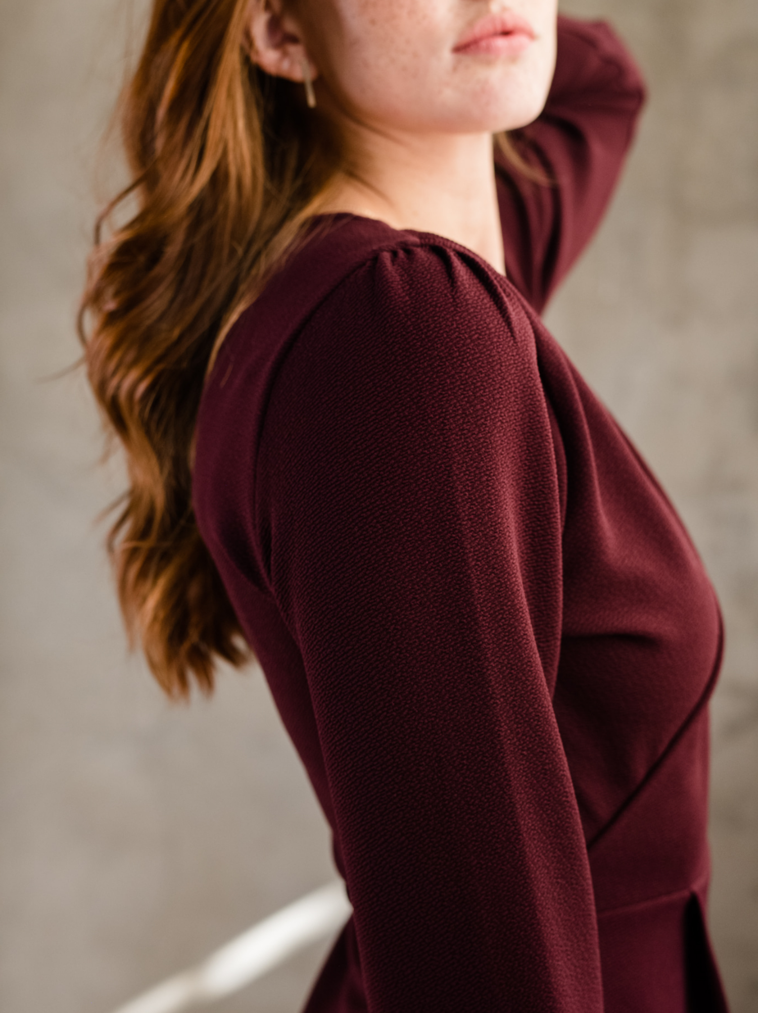 Lacy Crepe Wrap Mini Dress for Women - Flirty Short Sleeve Party Cocktail Dress in Berry Red | Perfect for Date Nights, Cocktail Parties & Special Occasions