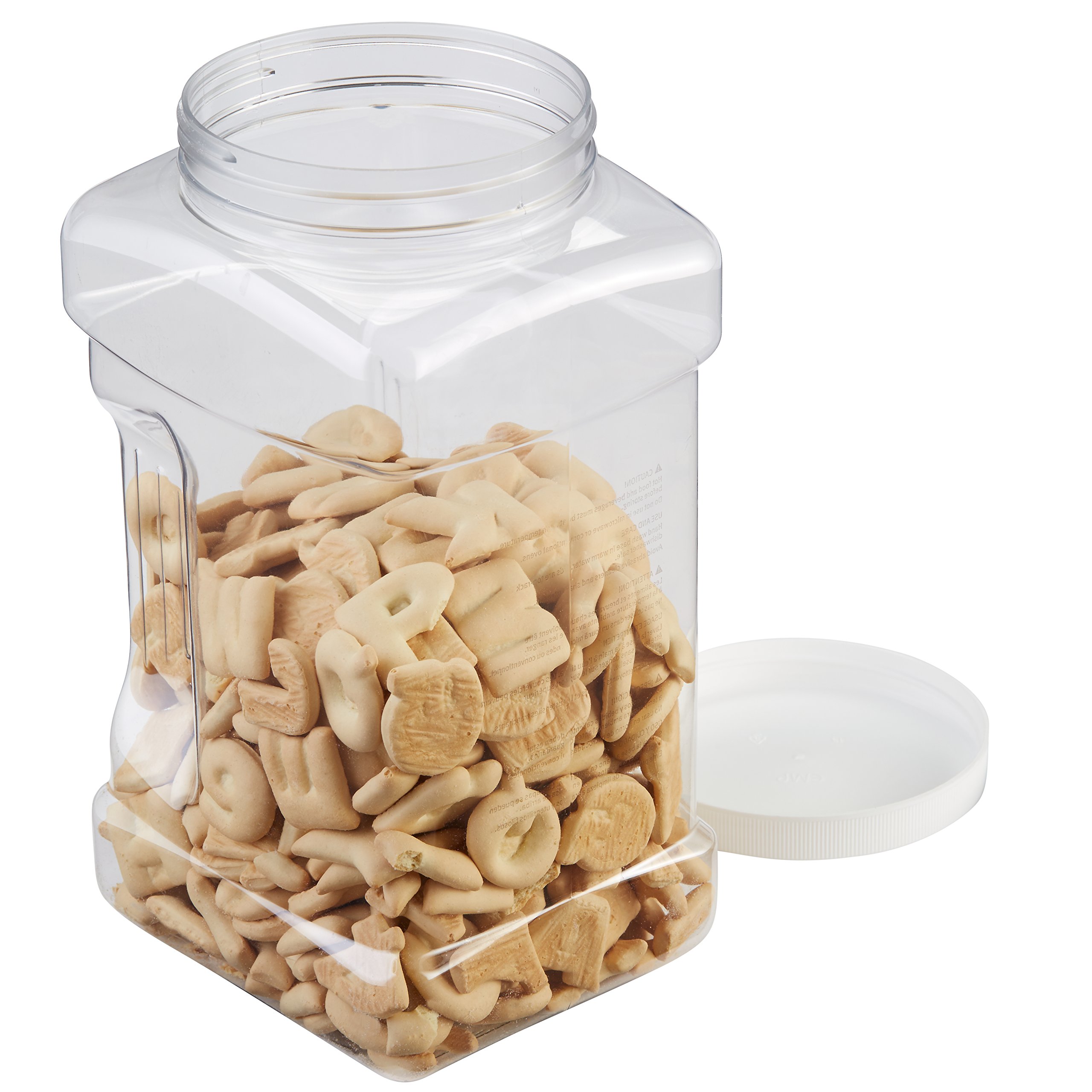 Rubbermaid 1-Quart Square Food Storage Containers with Lids - Airtight, BPA-Free Plastic Jars for Meal Prep, Pantry Organization & Leftovers - Perfect for Kitchen, Office & Picnics