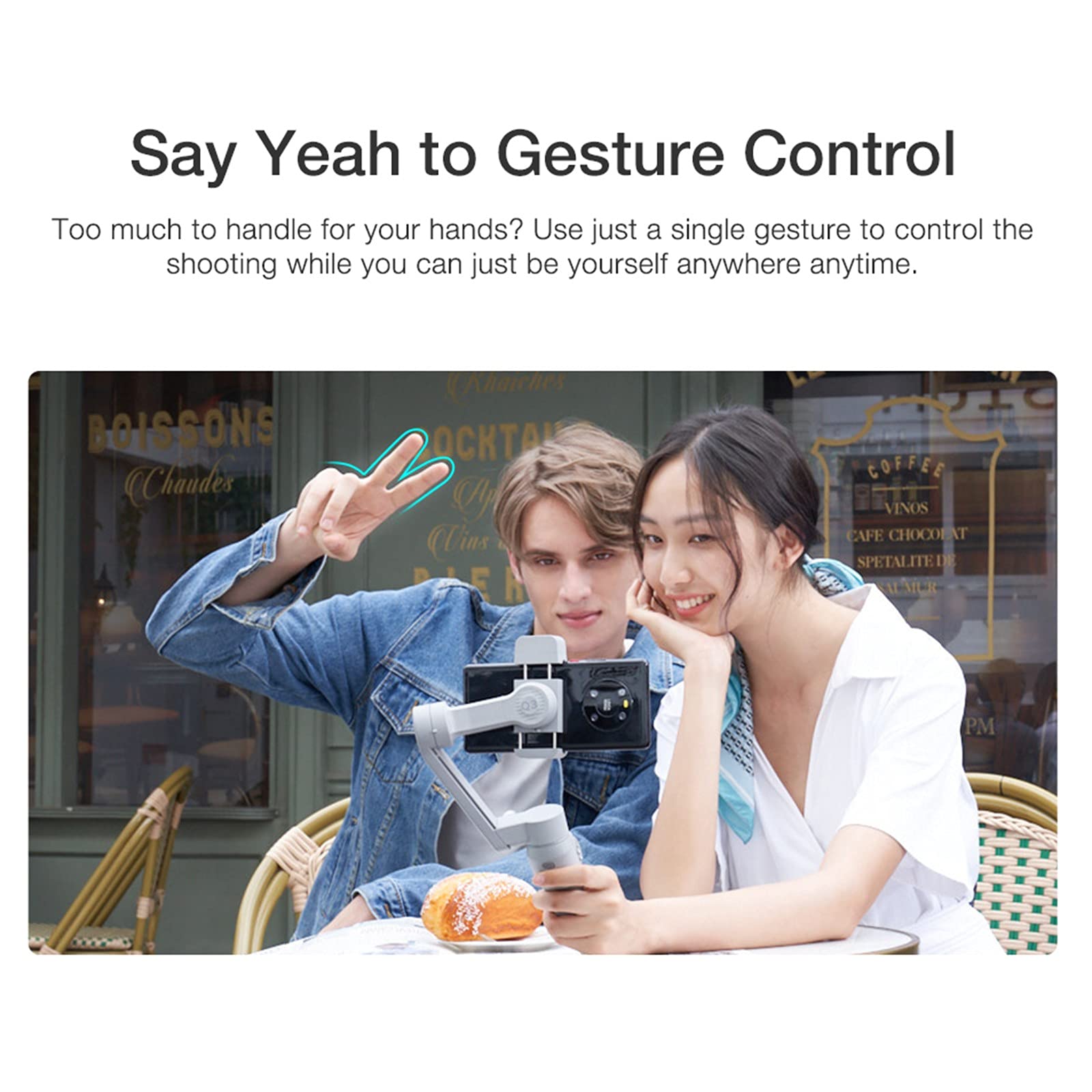 **Zhiyun Smooth-Q3 3-Axis Smartphone Gimbal Stabilizer for iPhone & Android - Handheld Stabilizer with Tripod, LED Fill Light, Face/Object Tracking - Perfect for TikTok, YouTube, Vlogging & Live Streaming**