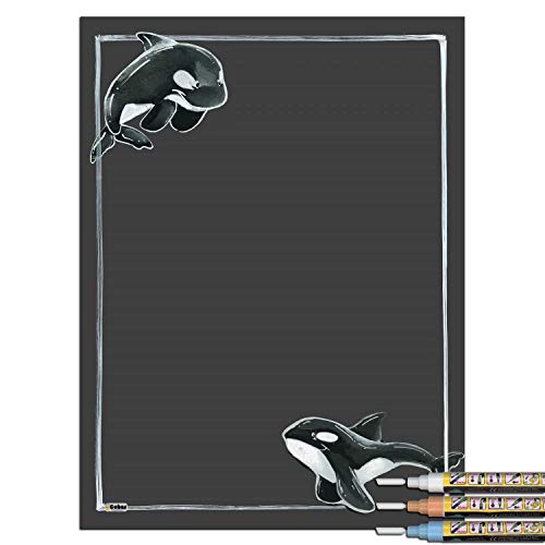 Killer Whale With 3 Pastel Markers
