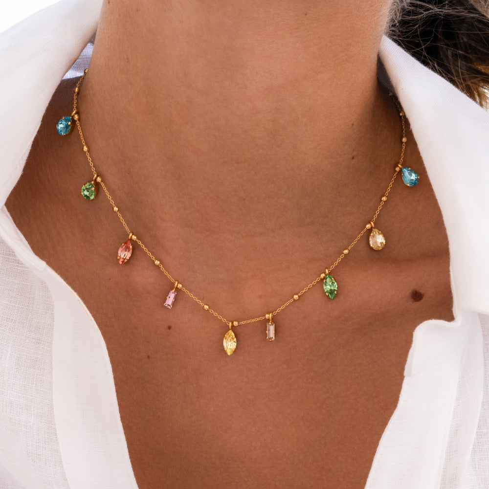 Gisela Necklace & Dreamscape Combo - Elegant Layered Necklace Set for Women | Perfect for Date Night, Wedding & Special Occasions