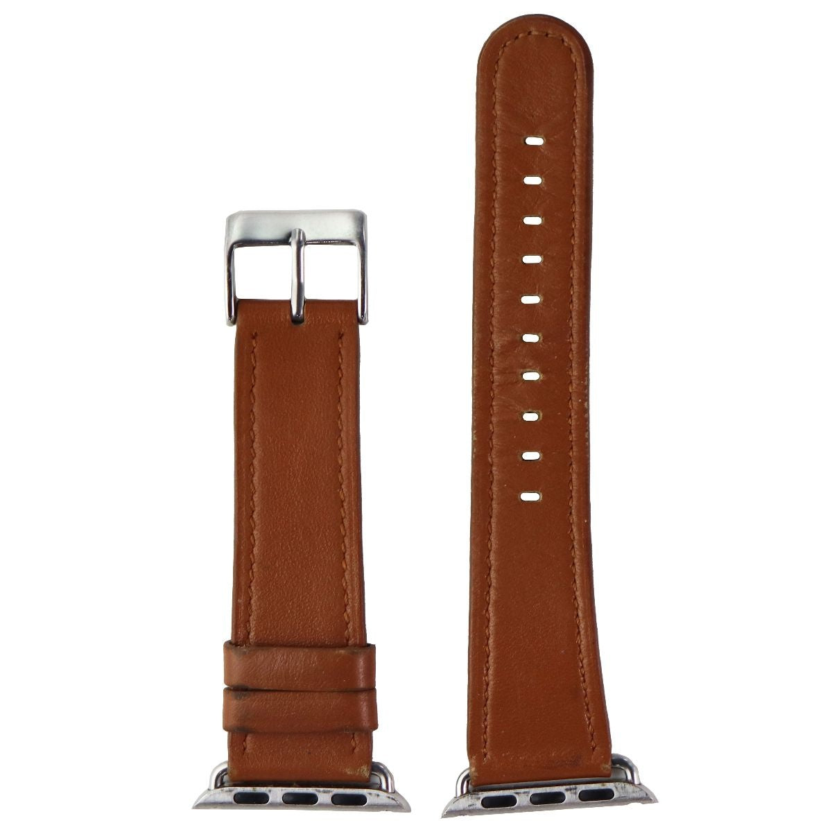 Premium 40mm Genuine Leather Band for Apple Watch 40mm & 38mm Cases (All Series) - Brown Leather Strap - Perfect for Work, Gym & Everyday Wear