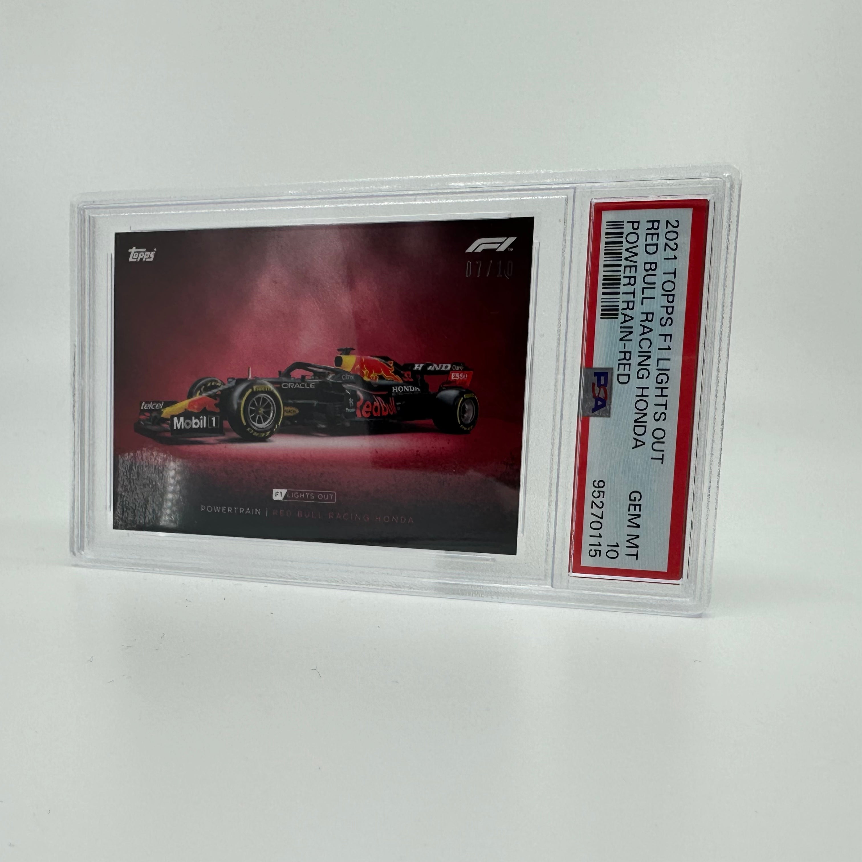 PSA 10 2007-2010 Red Bull Powertrain Red 2021 Topps Lights Out F1 Racing Card - Perfect for F1 Collectors, Display Cases & Sports Memorabilia Collections