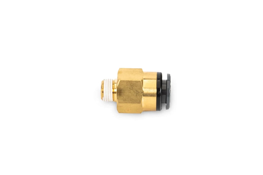 AccuAir 3/8in DOT/PTC to 1/8in NPT Air Suspension Straight Fitting - Universal Fit for Car, Truck & SUV Air Ride Systems - Perfect for Custom Suspension Upgrades & Performance Tuning