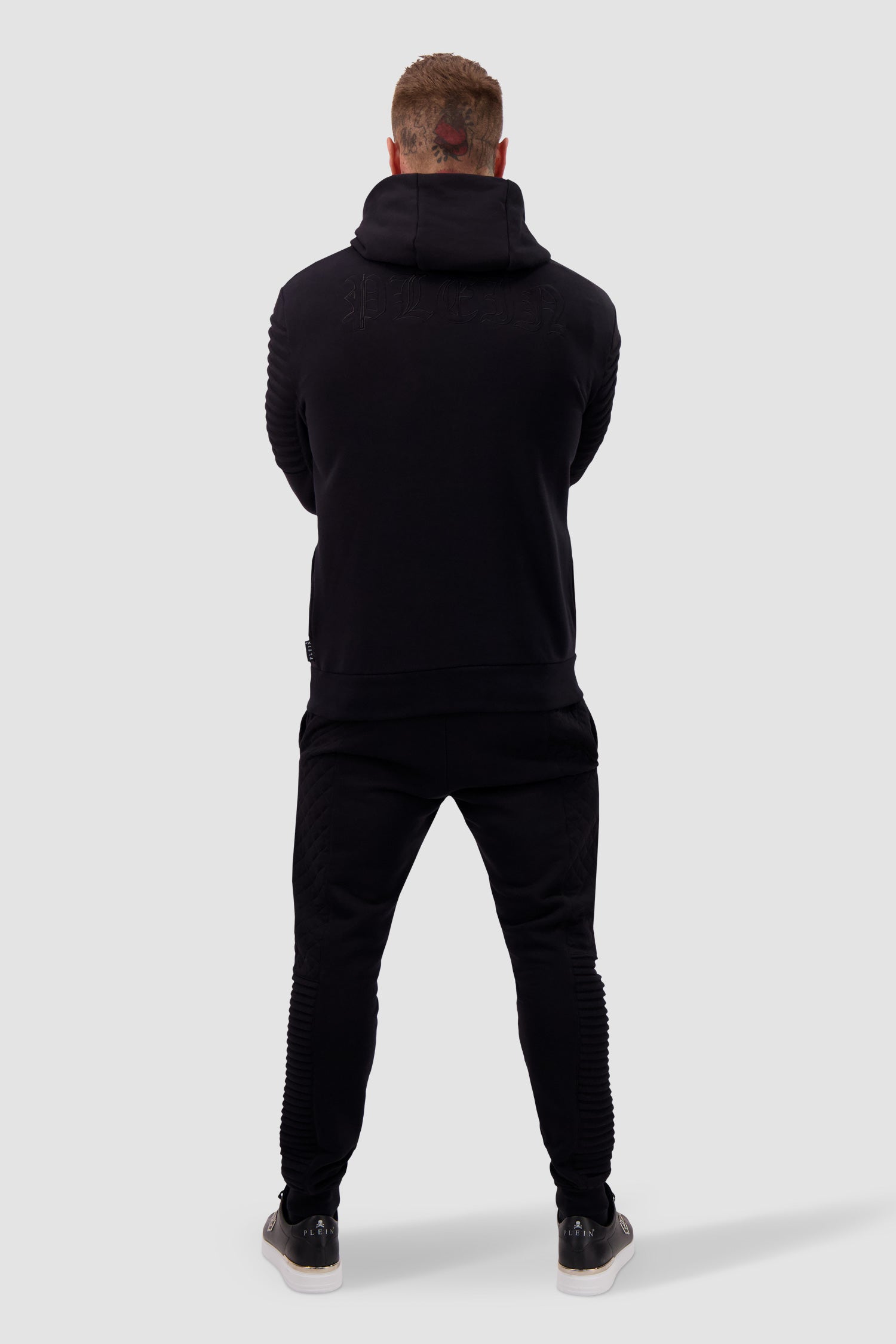 Philipp Plein Black Gothic Hoodie for Men - Stylish Streetwear for Urban Fashion & Night Out