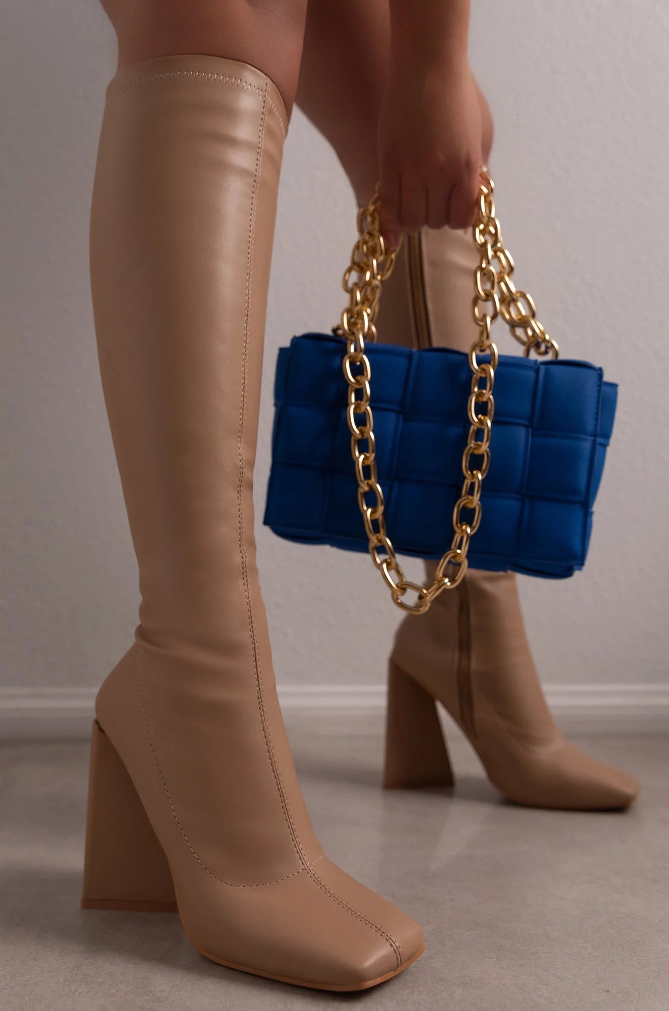 Pauletta Suede Handbag for Women - Royal Blue Luxury Crossbody Purse with Adjustable Strap, Perfect for Work, Travel & Evening Events