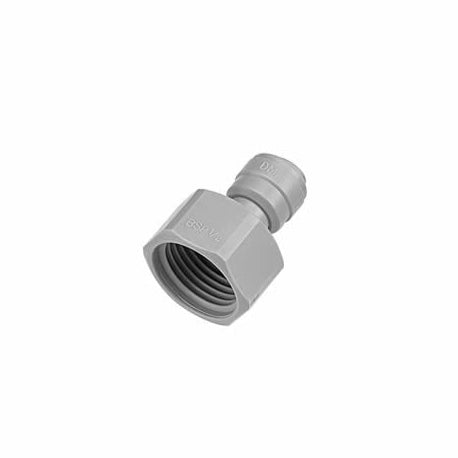 1/2 BSP Female to 3/8 Press-in Tube Adapter - Brass Fitting for Hydraulic & Pneumatic Systems, Plumbing, and Industrial Applications