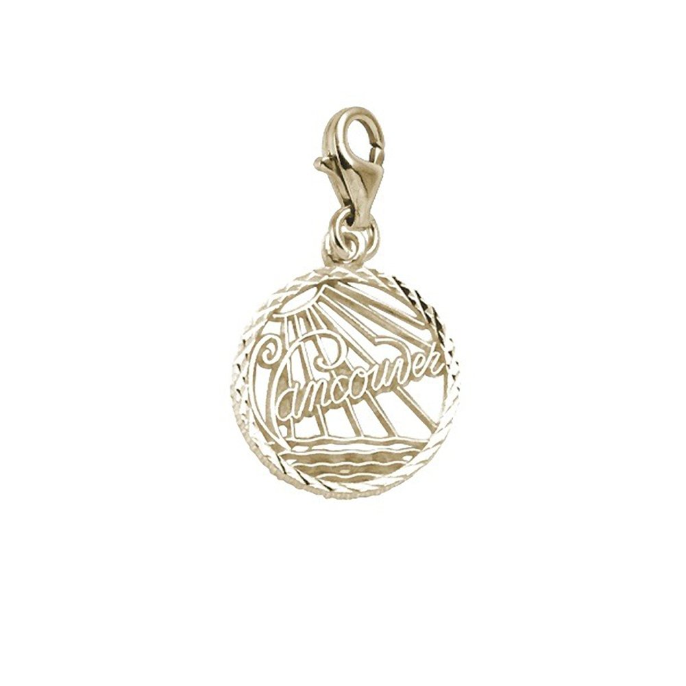 Vancouver Charm Bracelet & Necklace Pendant with Lobster Claw Clasp - Elegant Jewelry Gift for Women, Perfect for Travel Souvenirs & Everyday Wear