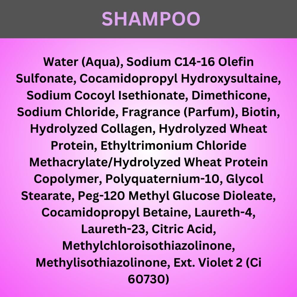Adrielle Essentials Biotin-Infused Hair Growth Shampoo & Conditioner Set - 1 Gallon Each for Thicker, Stronger Hair - Perfect for Daily Use, Salons & Birthday Gifts
