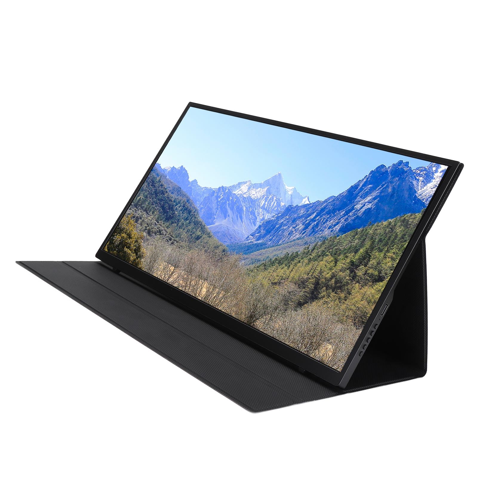 18.5 Inch Portable Monitor 1080P FHD, USB C HDMI External Second Screen for Laptop, Ultra Thin IPS Gaming Display with Smart Phone Cover - Perfect for Work, Travel & Multi-Tasking