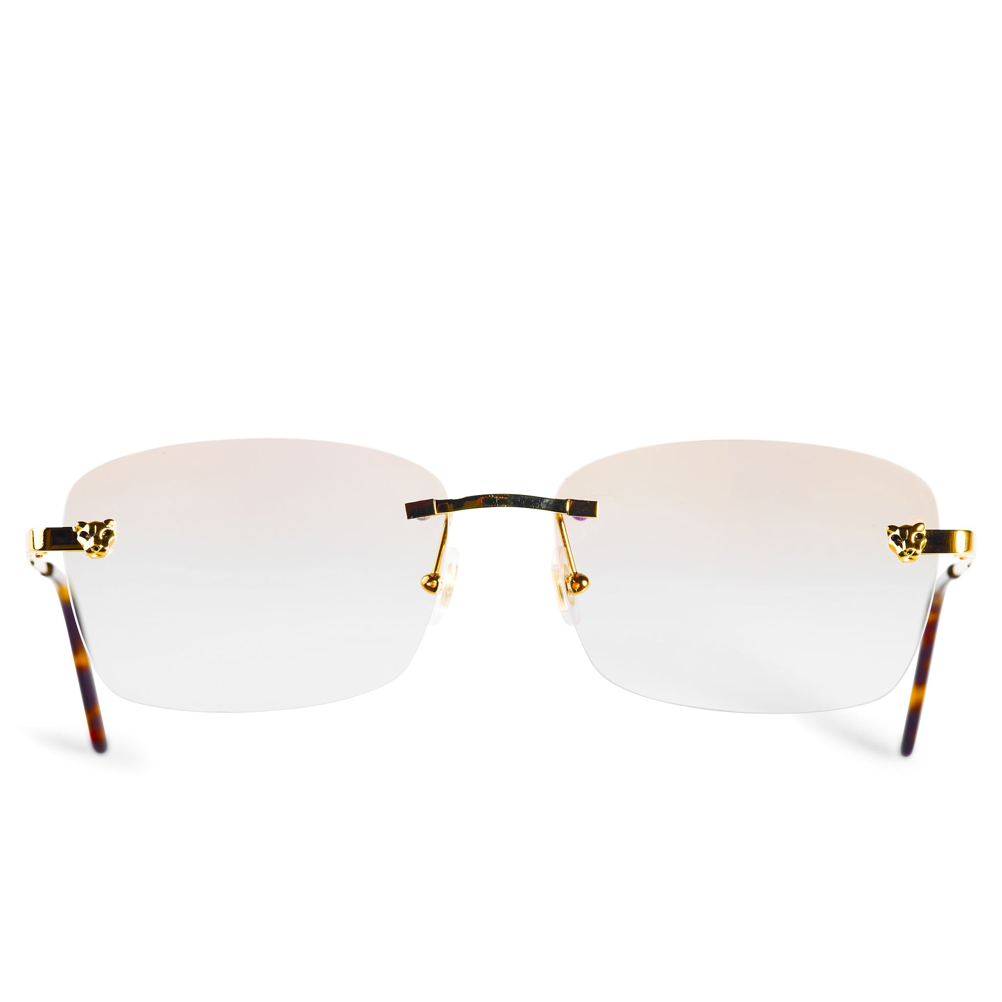 Cartier CT01480 Panthere De Cartier Rimless Sunglasses for Women - Luxury Designer Eyewear for Fashion & Outdoor Activities