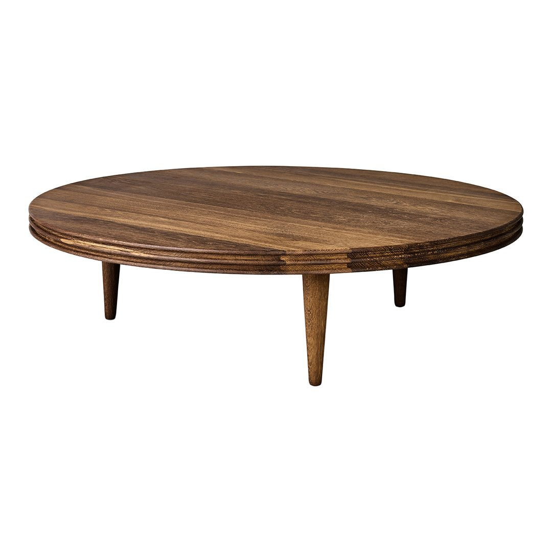 Modern Wooden Groove Coffee Table - Mid-Century Style Living Room Center Table with Storage Shelf - Perfect for Small Spaces, Apartments & Cozy Home Decor