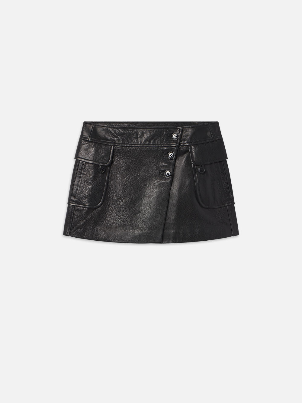 Stylish Black Leather Cargo Mini Skirt for Women | Fashionable Streetwear & Night Out Outfits | Perfect for Parties, Clubs & Casual Wear