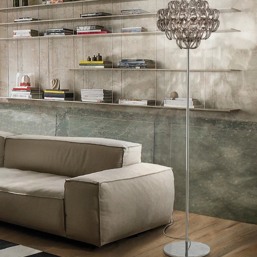 GIOGALI Modern Floor Lamp with Adjustable Brightness - Stylish Standing Light for Living Room, Bedroom & Office - Perfect for Reading, Relaxing & Decorating