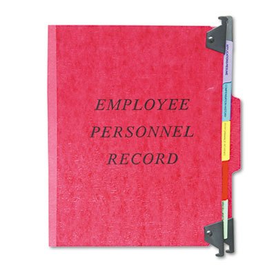 Hanging Personnel Folders - 1/3 Cut Top Tab Letter Size File Folders in Red | Office Organization, HR Documents & Employee Records Storage