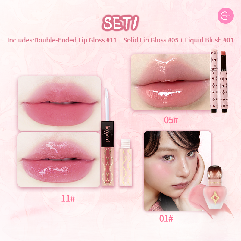 Gothic EMO Monster Makeup Set - Vampire Lip Gloss & Liquid Blush Duo | Perfect for Halloween Costumes, Cosplay & Alternative Beauty Looks