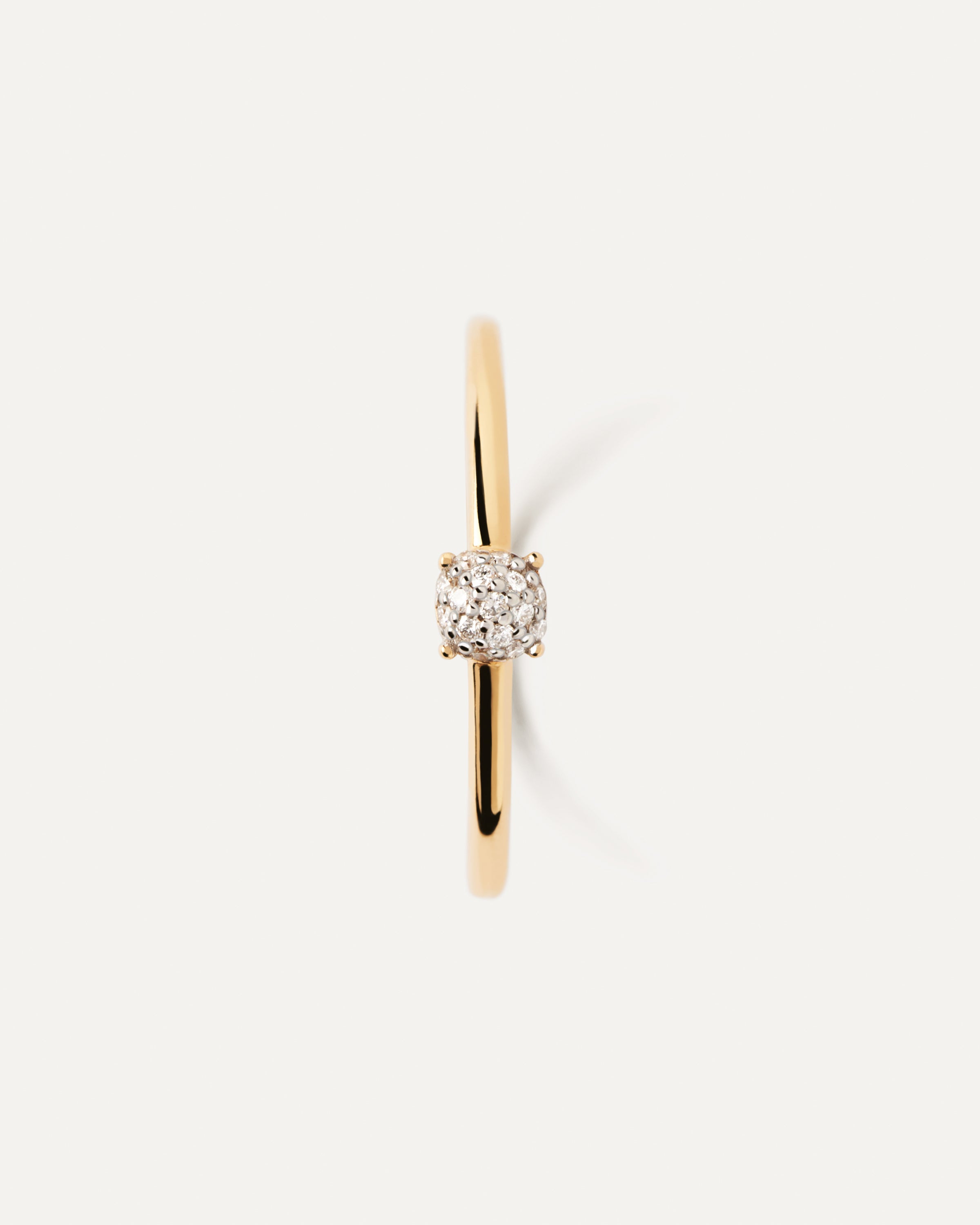 Diamond and Gold Solitaire Ring for Women - Elegant Engagement Wedding Band Jewelry Gift for Her | Perfect for Proposals, Anniversaries, and Special Occasions