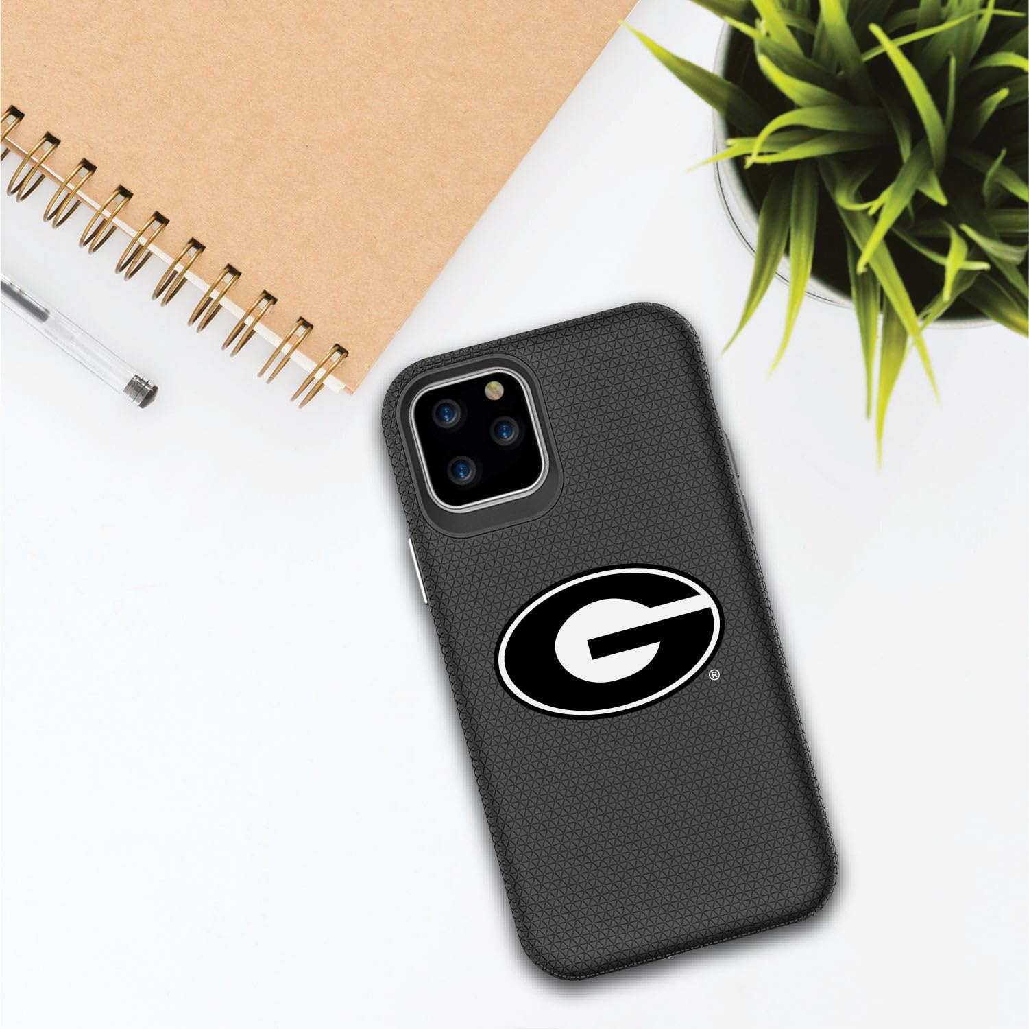 OTM Essentials Durable Tough Shell Phone Case for iPhone 12 Pro Max - University of Georgia Bulldogs Design - Perfect for School, Work & Everyday Protection