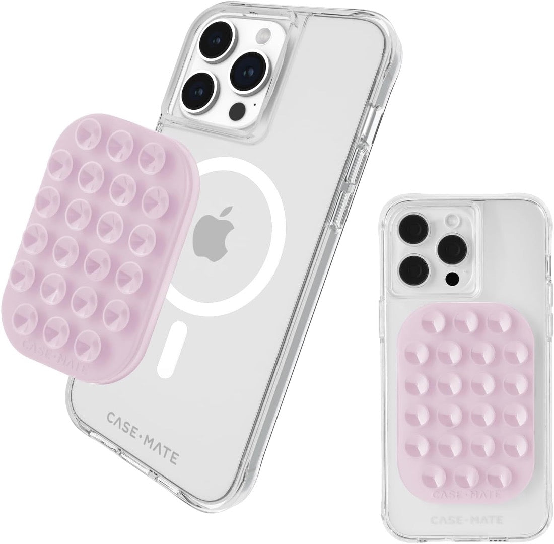 Case Mate MG Suction Cup Phone Mount - Pink | Universal Car Phone Holder for Hands-Free Driving, GPS Navigation & Video Calls