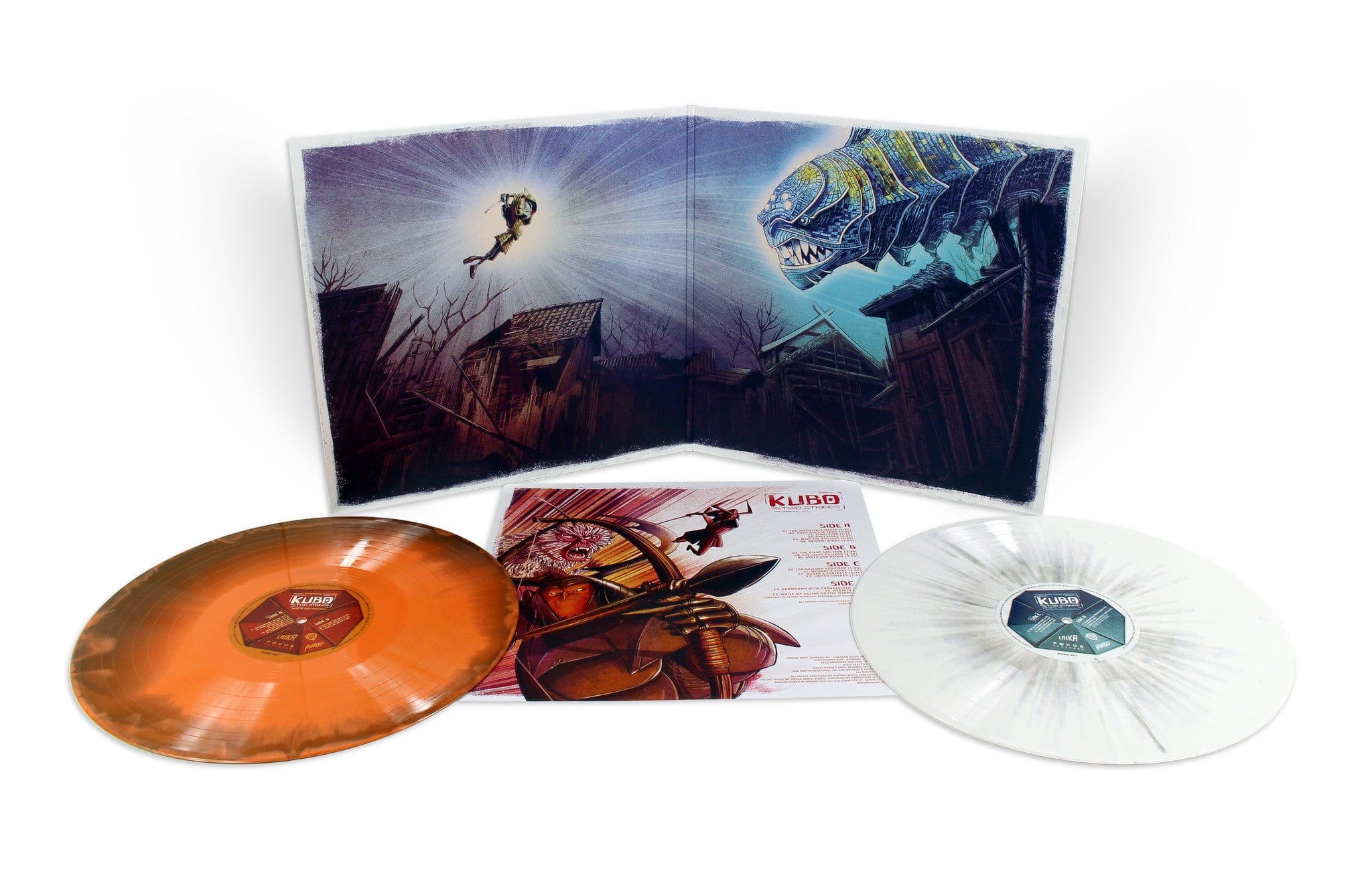 Kubo and the Two Strings Original Soundtrack 2XLP Vinyl Record - Epic Fantasy Film Music for Movie Nights & Collector's Display