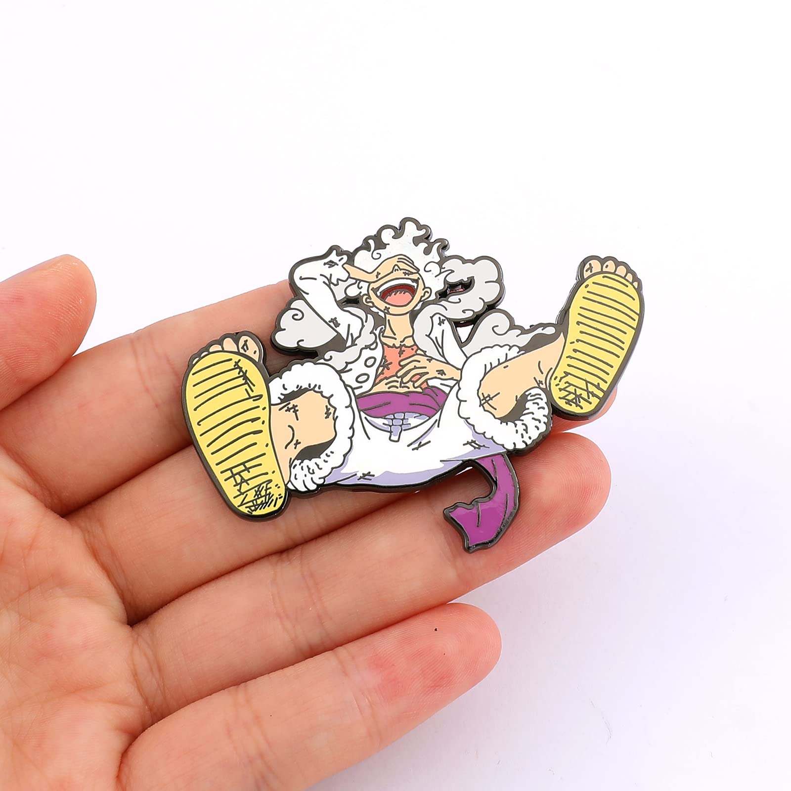 Anime Luffy Enamel Pins - One Piece Metal Brooch Badges for Cosplay, Backpacks, Jackets & Gifts | Collectible Lapel Pins for Men, Boys & Anime Fans | Perfect for Conventions, Cosplay Events & Daily Fashion Accessories