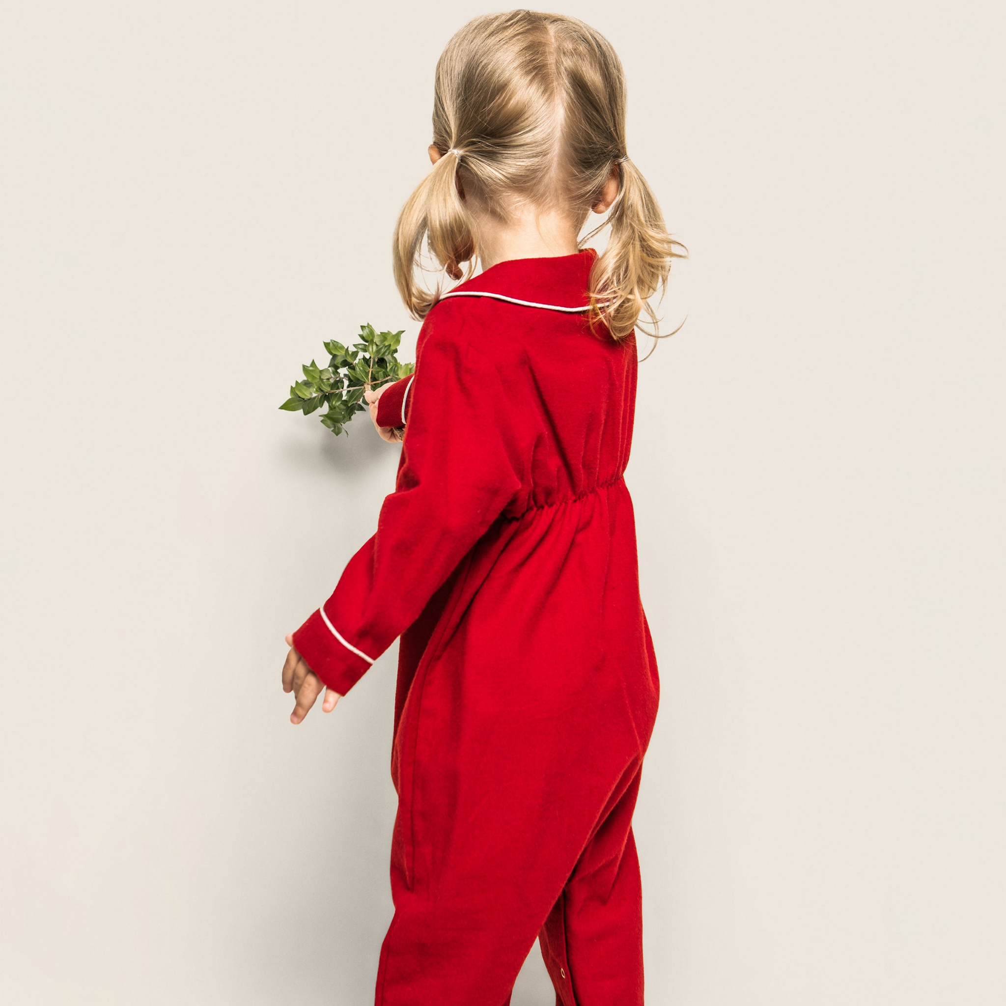 Soft Red Flannel Cambridge Romper for Baby - Cozy & Comfortable Outfit for Playtime & Family Photos