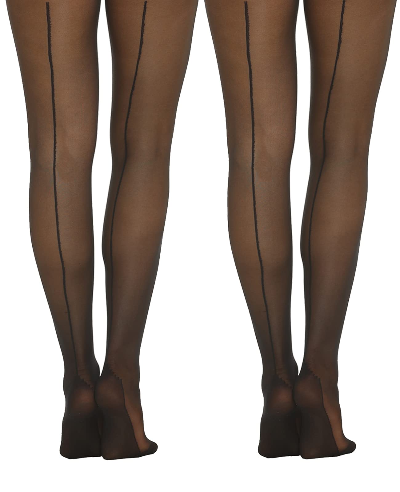 MANZI Women's Sheer Back Seam Pantyhose - Sexy Stockings & Tights for Everyday Wear, Date Night & Office Outfits