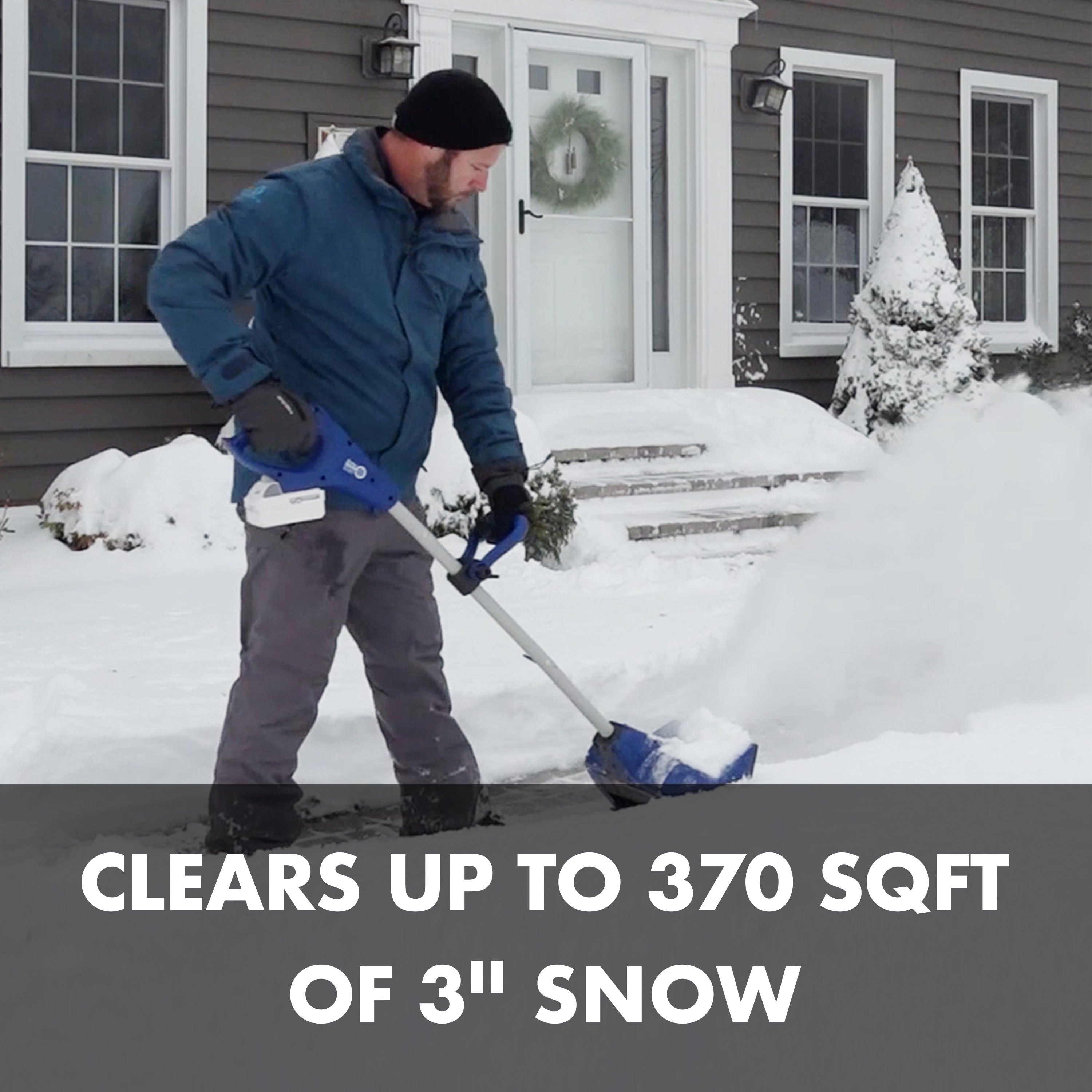 Snow Joe 24V SS11-CT Cordless Electric Snow Shovel | 11-Inch Wide | 24 Volt Battery Powered | Lightweight Winter Tool for Driveways, Walkways & Small Areas