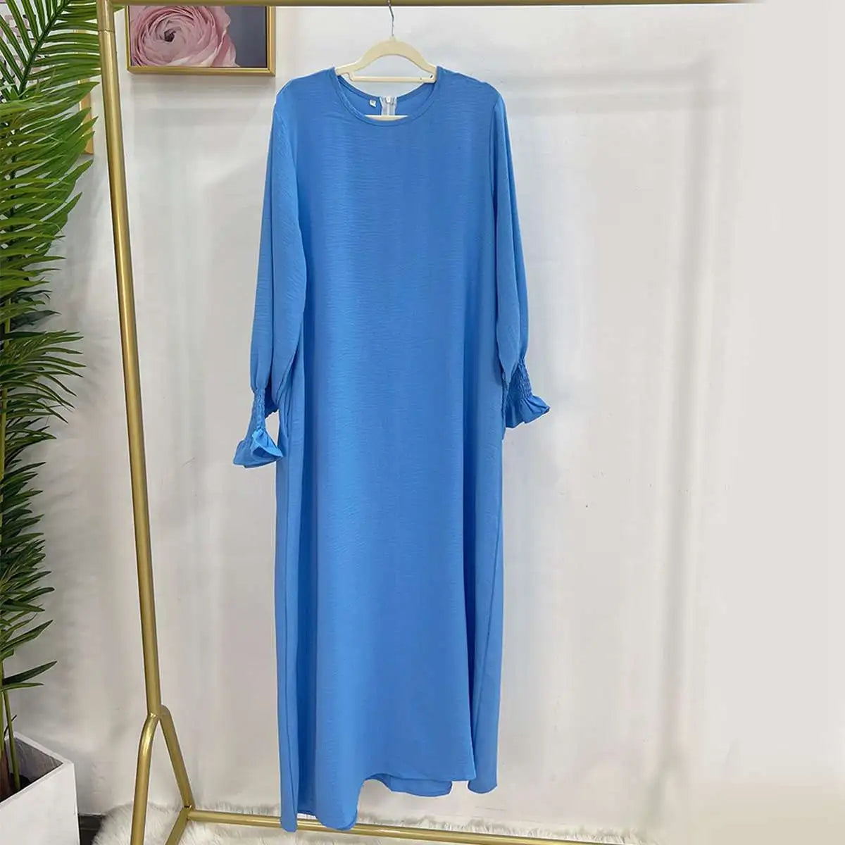 Elegant Modest Fashion Puff Sleeve Abaya Dress for Women - Perfect for Prayer, Special Occasions & Everyday Wear
