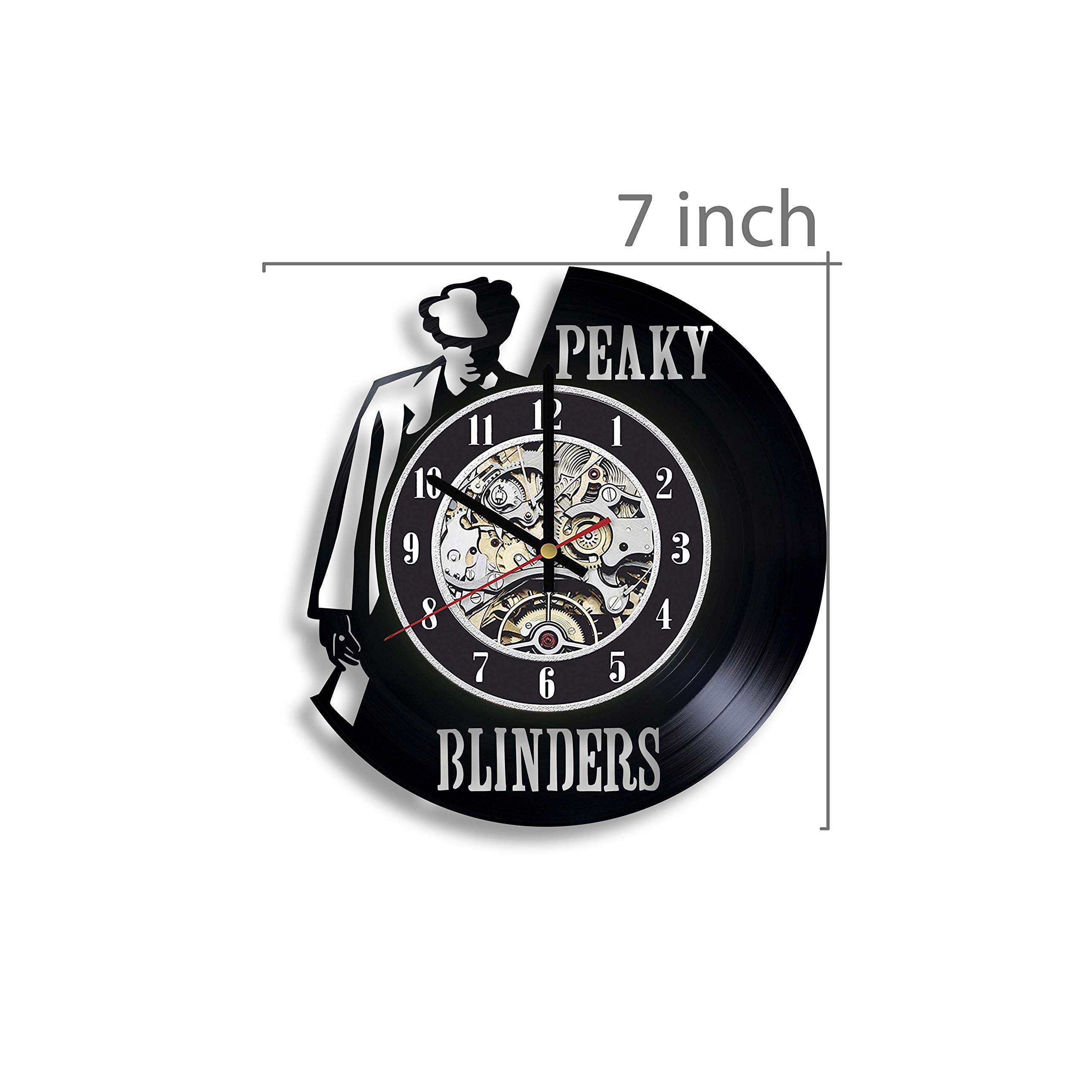 Peaky Blinders Vinyl Record Clock - Thomas Shelby Wall Art for Home Decor