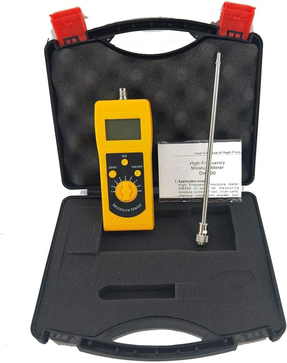 Digital LCD Sand Moisture Tester Meter - Accurate Silt & River Sand Moisture Content Analyzer for Construction, Landscaping & Agriculture Use