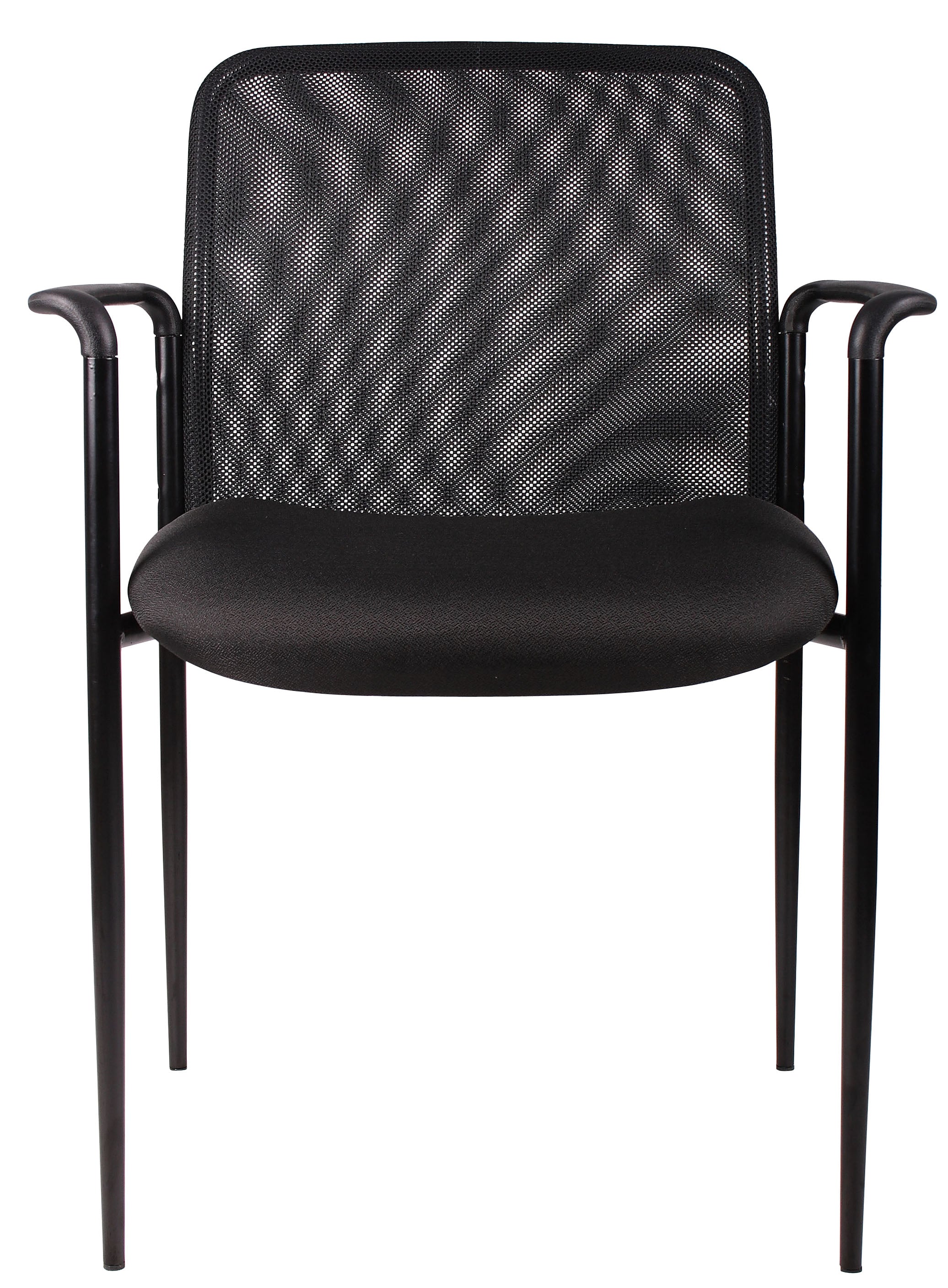 Boss Stackable Mesh Guest Chair B6919 & B6909 - Ergonomic Office Chair with Breathable Mesh Back - Perfect for Conference Rooms, Waiting Areas, and Home Offices